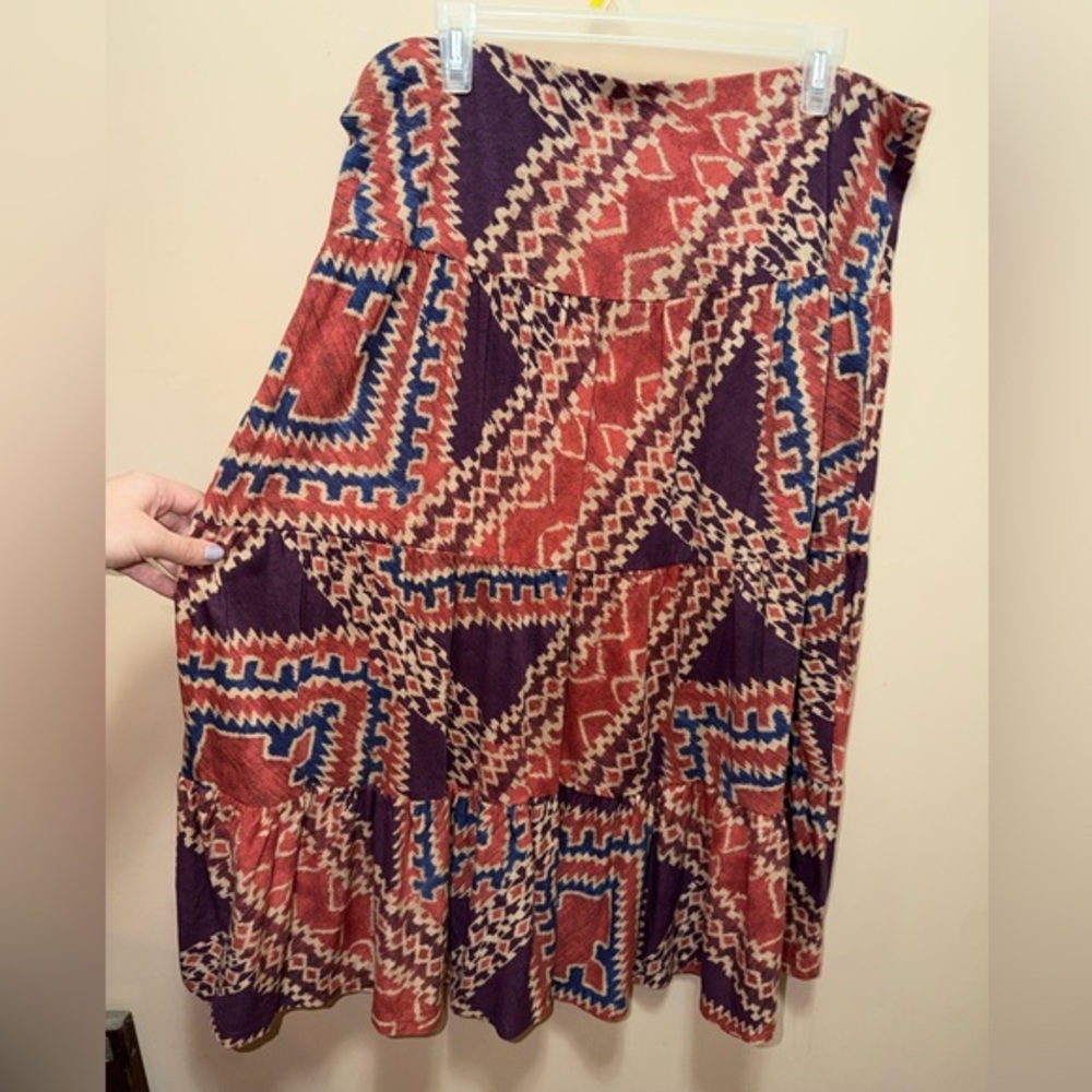 Chaps Geometric Skirt